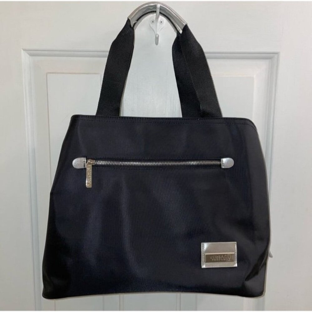 NEW Versace Perfumes Large Black Tote Bag
